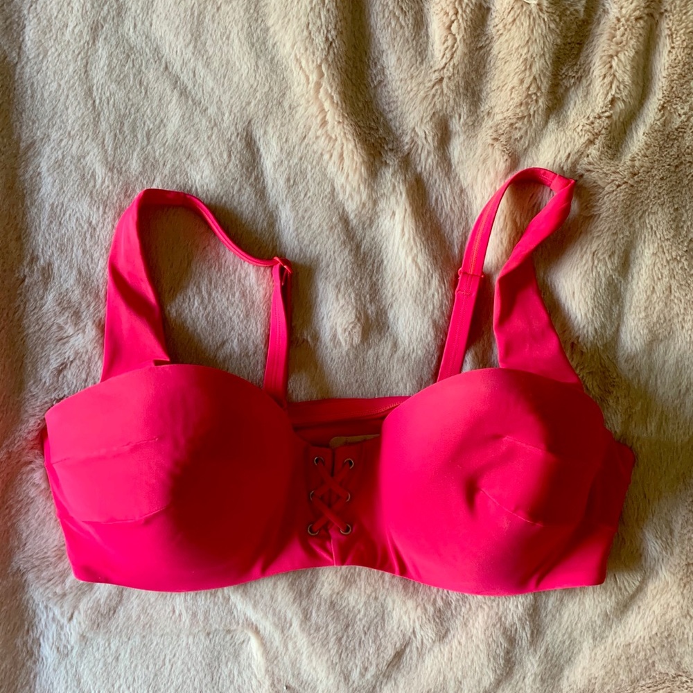 Cacique Hot Pink Bikini Top